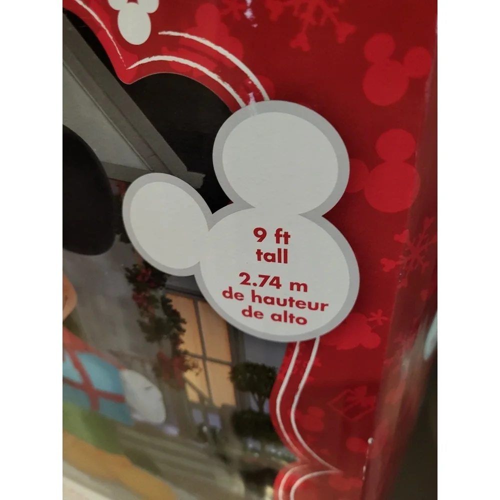 Gemmy HUGE 9FT Santa‎ Mickey Mouse Christmas Inflatable Disney *VIDEO*TESTED!